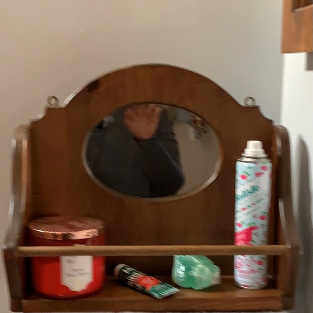 SALE!! Mirrored shelf. Handmade.
